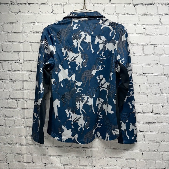 Kerrits kids protek quarter zip pullover horse print sz xl NWT - Picture 2 of 5